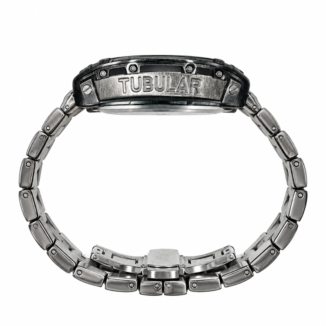 TUBULAR Men's Watch 5517 SILVER BLACK